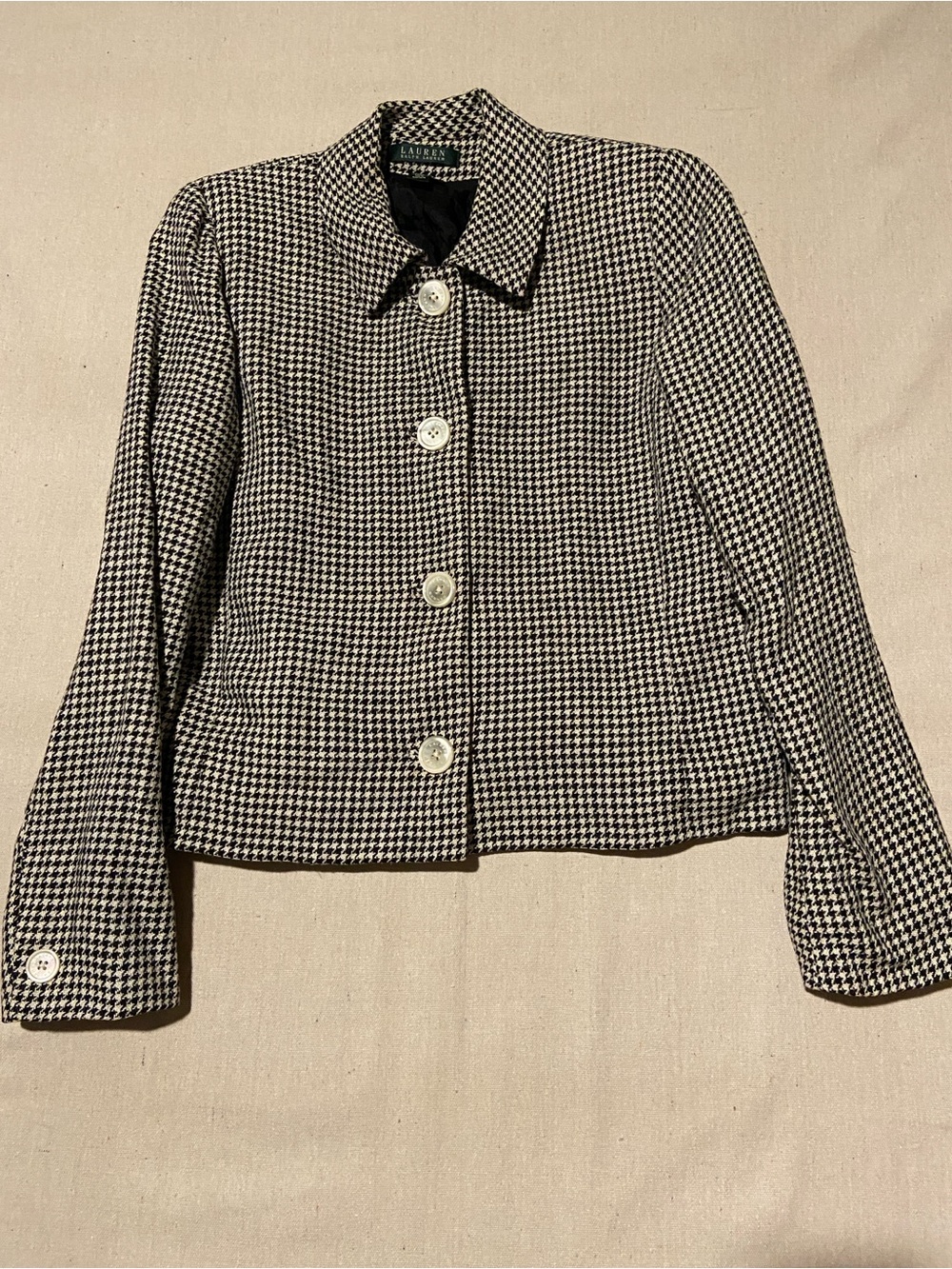 Houndstooth Lauren Ralph Lauren Blazer Jacket
